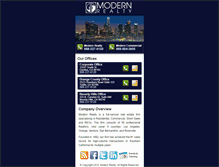 Tablet Screenshot of modernrealtyco.mobi